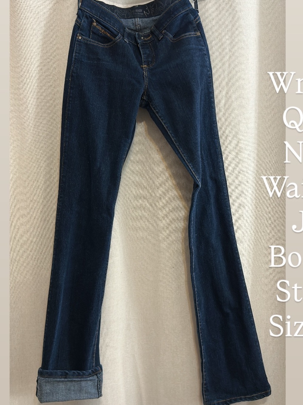 Wrangler Women's Bootcut Jeans - Dark Blue Denim
